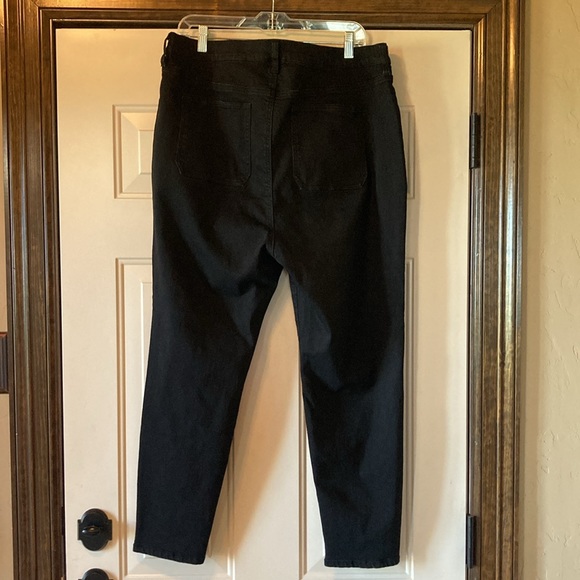 Size 18 Fashion Nova Black Button Fly Stretch High Rise Skinny Ankle Jeans - Picture 5 of 10